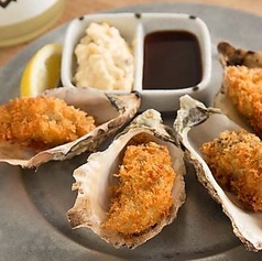 牡蠣フライ　いぶりがっこタルタル
