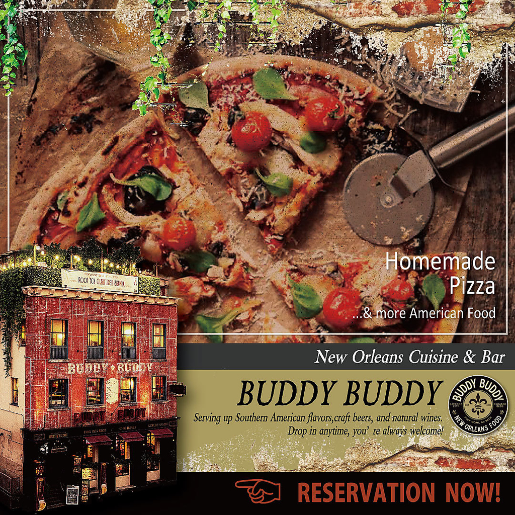 アメリカ南部の田舎料理を中心にお酒に合うお料理やピッツアやパスタなどお食事のメニューも充実！