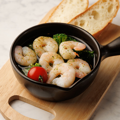 エビとブロッコリーアヒージョ 