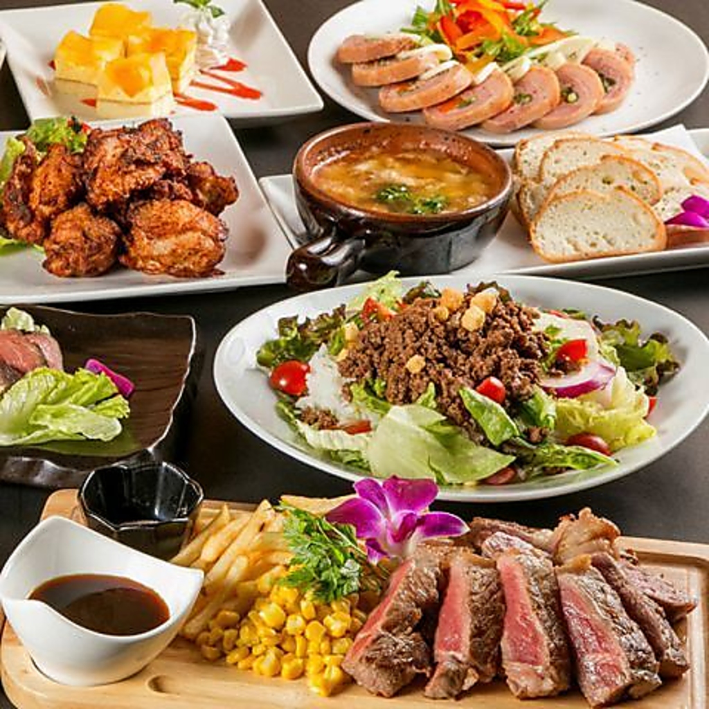 厳選肉料理×タイ料理。最大3H飲み放題で優雅な宴席を。