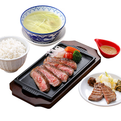 仙台牛ステーキ定食 定番牛たん焼1枚(2切)
