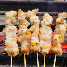 【博多地鶏の炭火焼き鳥】