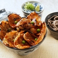料理メニュー写真&nbsp;炭火焼き豚丼とミニ田舎蕎麦のセット＜竹＞