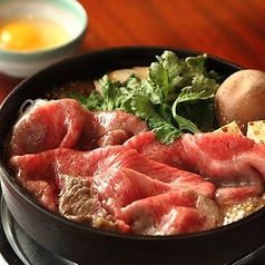 名物「佐賀牛のすき焼き鍋」の写真