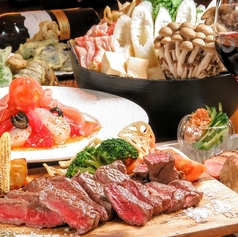 選べる鍋と県産鶏の岩塩黒胡椒焼き等　お料理全6品120分飲み放題付き5000円〜◎　各種宴会や女子会に♪の写真