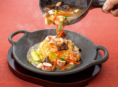 海鮮餡掛け炒飯