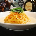料理メニュー写真&nbsp;～うにと飛びっ子の明太クリームパスタ～濃厚明太クリームにうにと飛びっ子を贅沢に絡めた至福のパスタ。