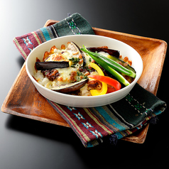 茄子とキーマカレーのドリア