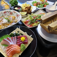 旬の食材を心ゆくまで堪能できるコースをご用意♪