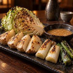炭火野菜三種 会津味噌バターのバーニャカウダ