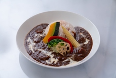 飛騨牛カレー　季節野菜添え ランチセット