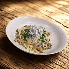 シラスと九条ネギの和風パスタ
