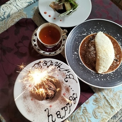 【記念日・女子会に】オムライスでお祝いするランチバースデープラン♪の写真