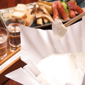 料理メニュー写真 京の豆乳チーズフォンデュ全7品