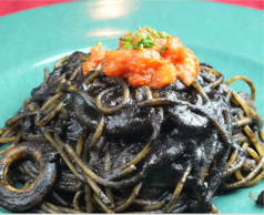 イカスミスパゲティの写真