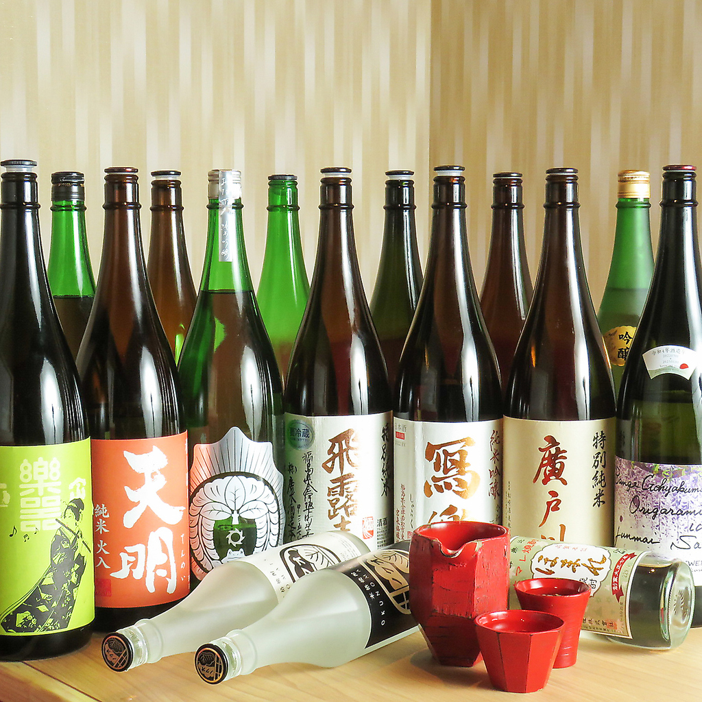 いま人気の福島地酒も圧巻の取り揃え！地物と地酒はやっぱり相性抜群です♪