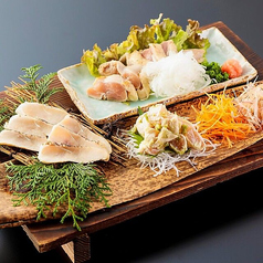 山口地鶏【長州黒かしわ】三種盛り