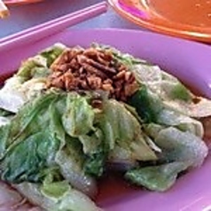 ゆでレタスのオイスターソース boiled lettuce with oyster sauce