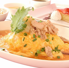 【爽やか和風】ツナと大根おろしの和風ソースオムライス 1,400円（税込 1,540円）