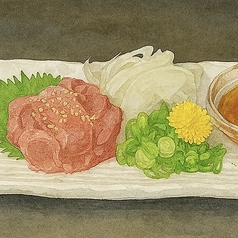 鶏レバ刺し