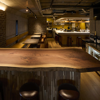 ゆったりとしたオープンスペース。