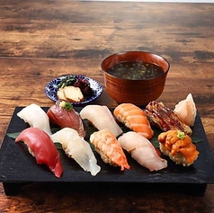 お任せ鮨10貫盛り定食