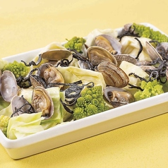 【4月】浅利と春キャベツの紹興酒蒸し