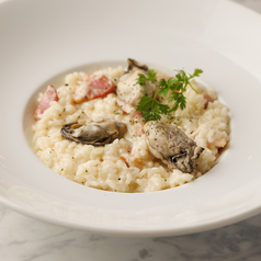 牡蠣のクリームリゾット 