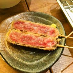 種類豊富な自慢の串揚げ♪