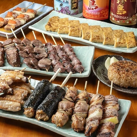 店主こだわりの炭火焼鳥