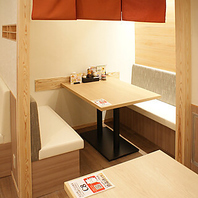 プライベート感のある半個室