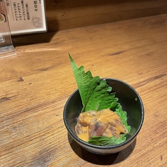 ホタルイカうにカニみそ和え