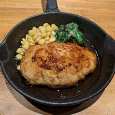 鉄板鶏バーグ