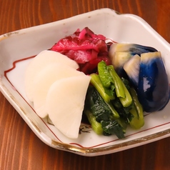お漬物盛り合わせ