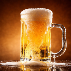 【生ビール付き】生ビール付きお得な飲み放題1650円！！