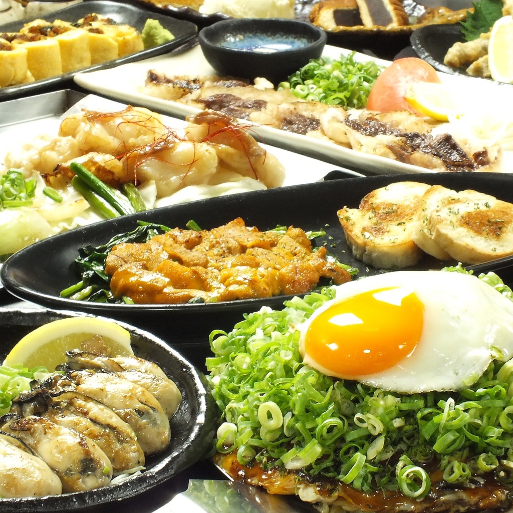 各種宴会やおもてなしに最適！広島食材満載一押しの2時間飲み放題付コースは4000円～！