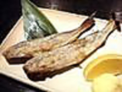 氷下魚(こまい)の網焼き