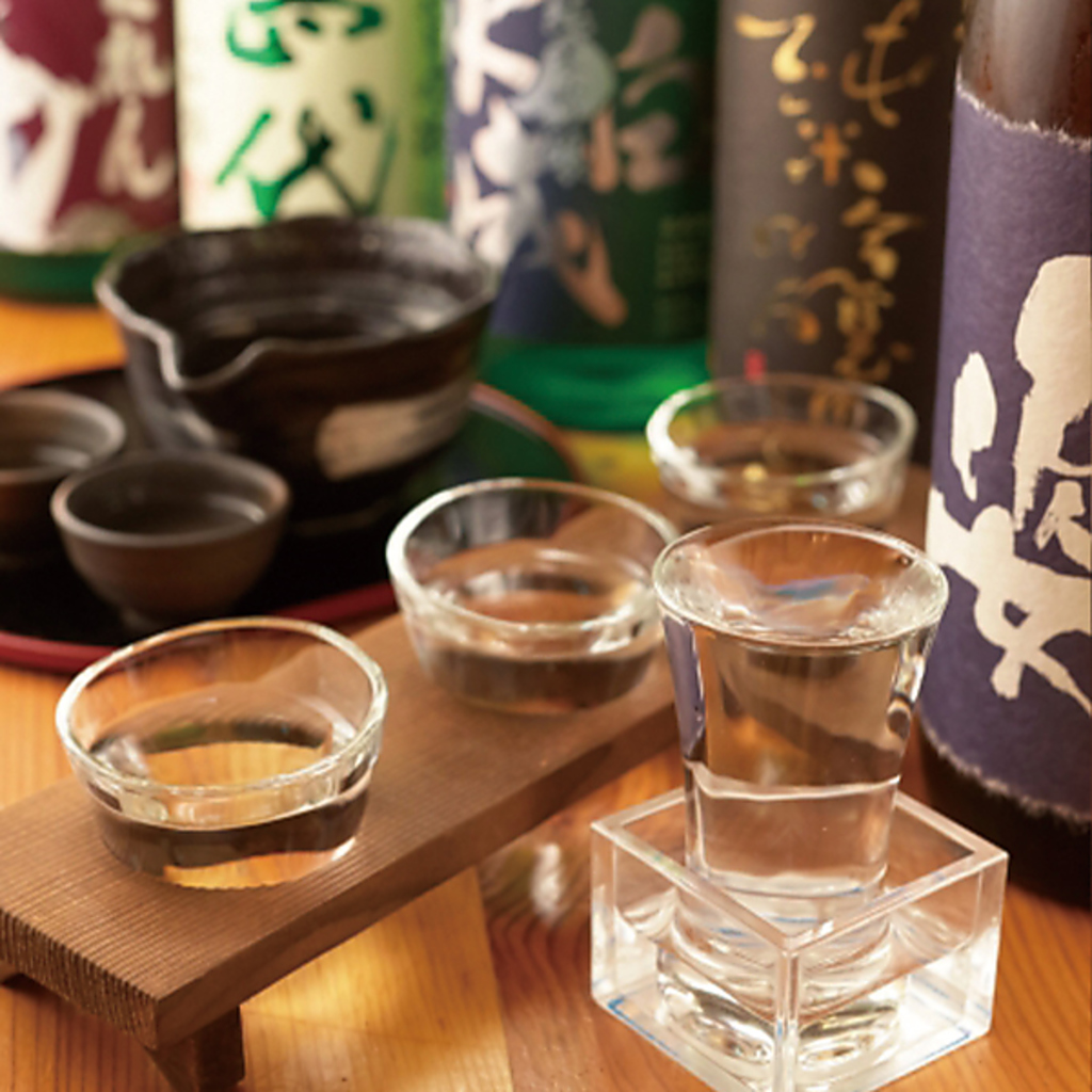 焼酎も豊富に取り揃え。お料理に合わせてどうぞ