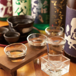 焼酎も豊富に取り揃え。お料理に合わせてどうぞ