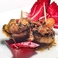 牡蠣とマッシュルームのガーリックバルサミコマリネピンチョス