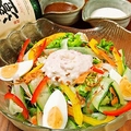 料理メニュー写真&nbsp;シーザー/もんじゃ/豚しゃぶサラダ　各種