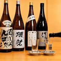 【店長厳選】全国の希少な銘酒。和食を彩る地酒を堪能◎