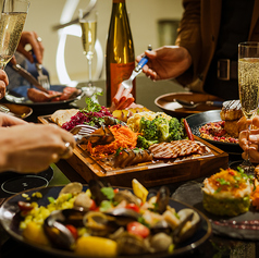 スパークリングワインも飲み放題