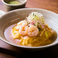 海老とねぎの天津飯