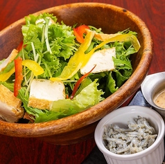 釜揚げしらすと厚揚げ 胡麻サラダ