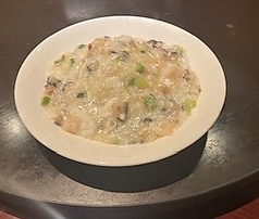 海鮮入り卵白あんかけチャーハン