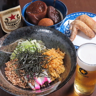 手作りのおばんざい＆〆のお蕎麦も人気！