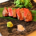 料理メニュー写真&nbsp;宮崎牛のステーキ 特製塩とわさび
