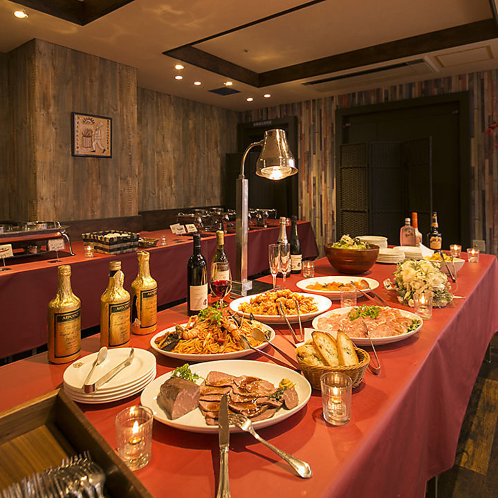 大人数でブッフェも！お客様のご要望に沿ってカスタマイズいたします★