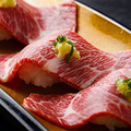 料理メニュー写真 仙台牛の炙り肉寿司